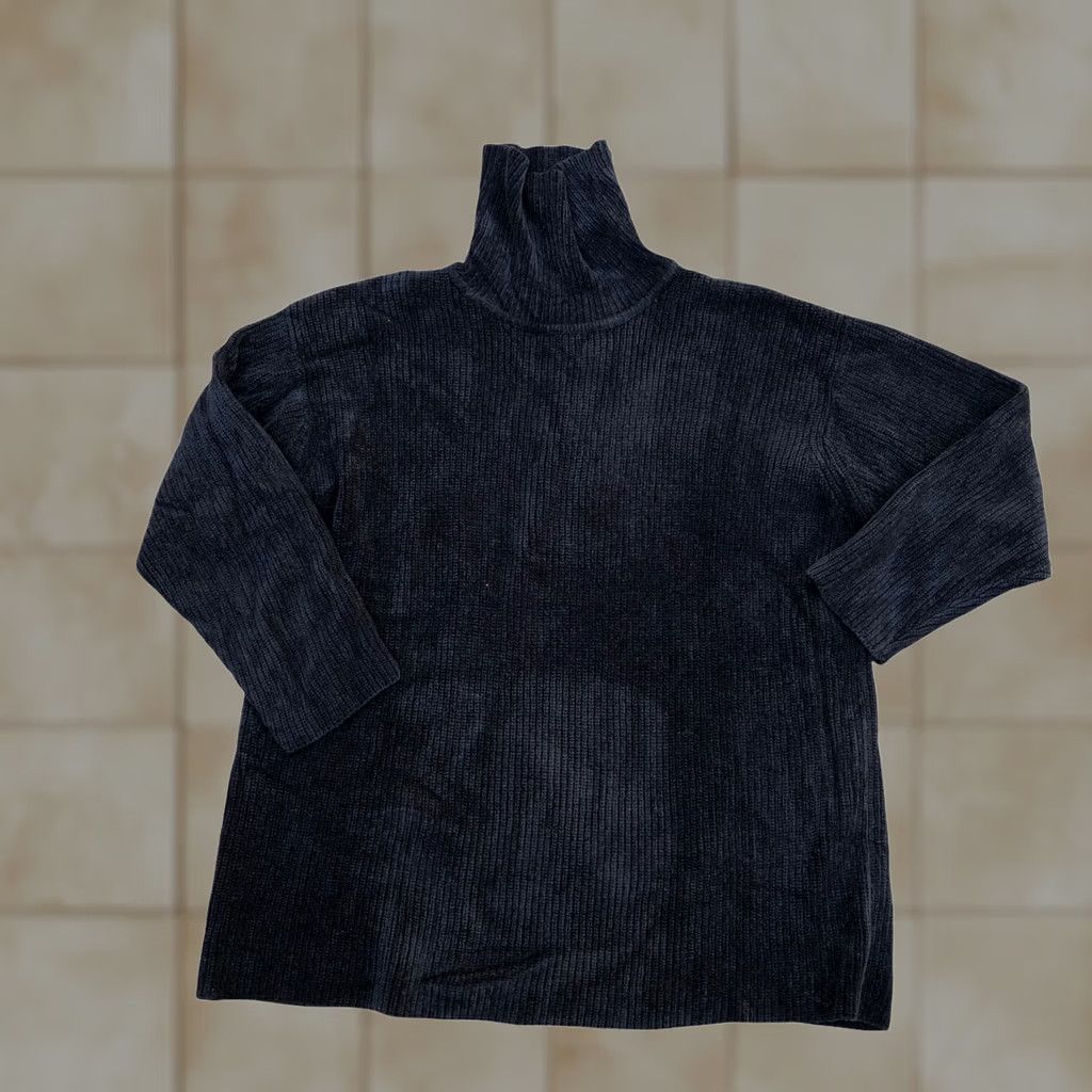Ralph Lauren LAUREN RALPH LAUREN Black Turtleneck Sweater LG Women's Black Rayon Pullover Size L / US 10 / IT 46 - 1 Thumbnail