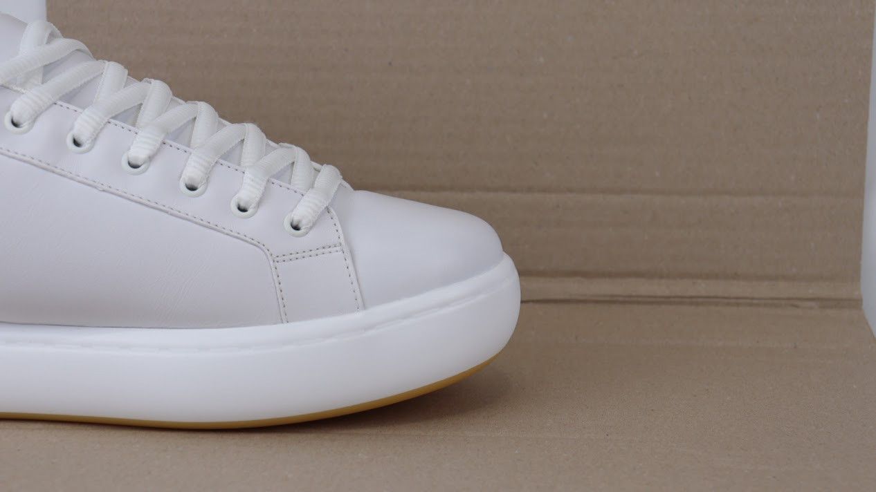 Bottega Veneta o1rshd1 Tennis Calf Rubber Sole Sneaker in Optic White Size US 12 / EU 45 - 5 Thumbnail