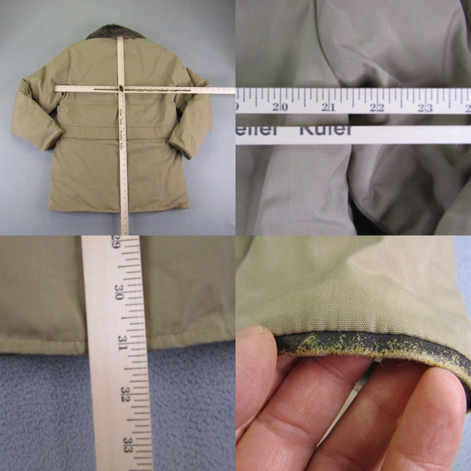 Vintage VINTAGE Browning Jacket Mens 38 Beige Tan Goose Down Faux Fur Trim Parka Coat Jacket Size US XXS / EU 40 - 8 Thumbnail