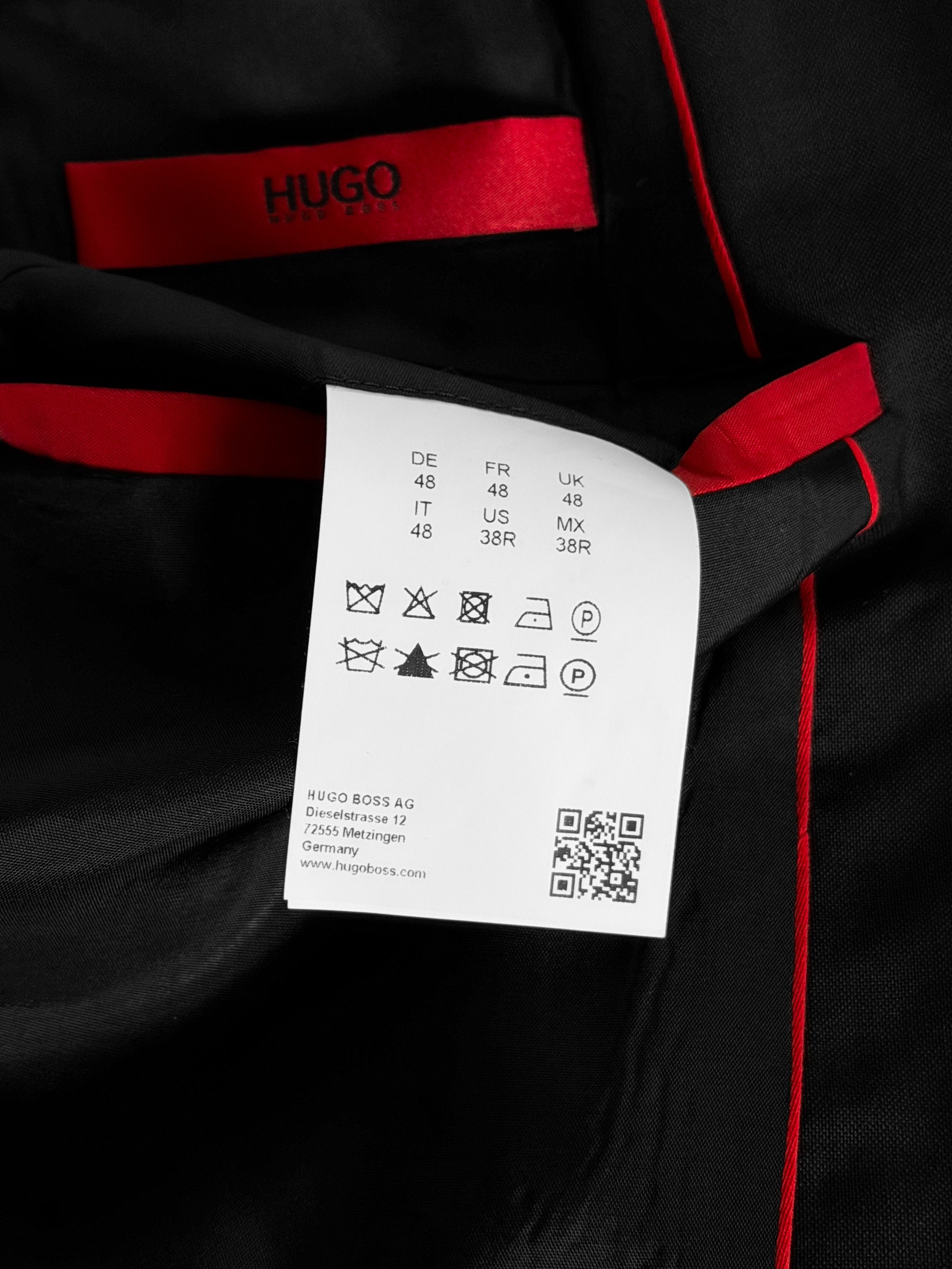 Hugo Boss HUGO BOSS Red Label Black Suit Jacket Blazer Size 38R - 10 Thumbnail