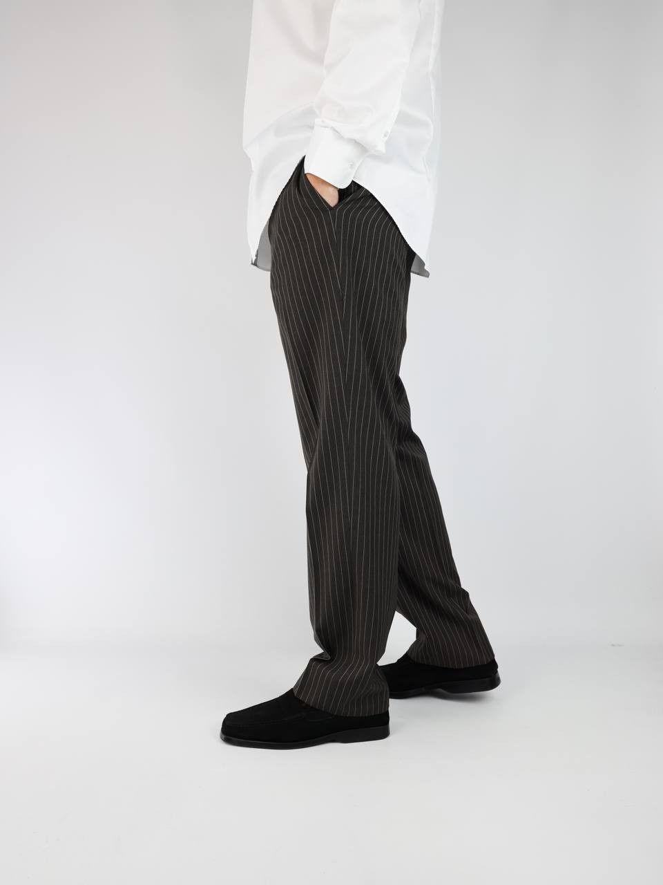 Pal Zileri PAL ZILERI Striped wool pants Size US 36 / EU 52 - 3 Thumbnail