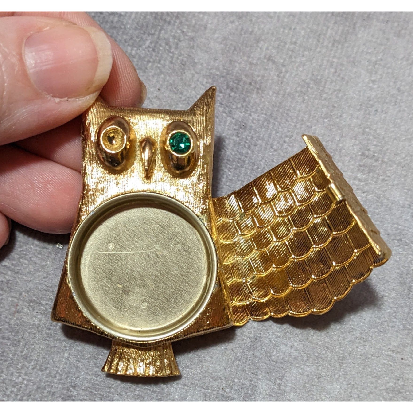 Other Vintage Avon Owl Gold Tone Solid Perfume Holder Size ONE SIZE - 9 Thumbnail
