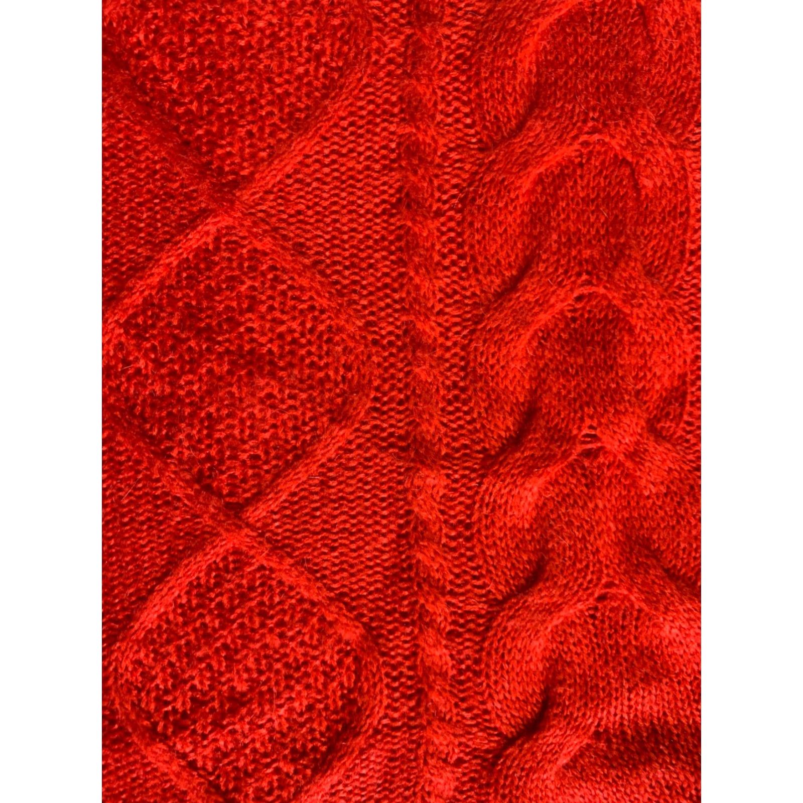 Asics H & M Sweater Womens Red Knit Medium M Knit Sweater Cardigan Crew Neck Solid Red Casual Womens M Size M / US 6-8 / IT 42-44 - 2 Thumbnail