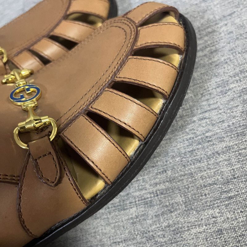 Gucci Gucci Brown Flat Casual Shoes for Men - Size US 6.5 / EU 39-40 - 9 Thumbnail