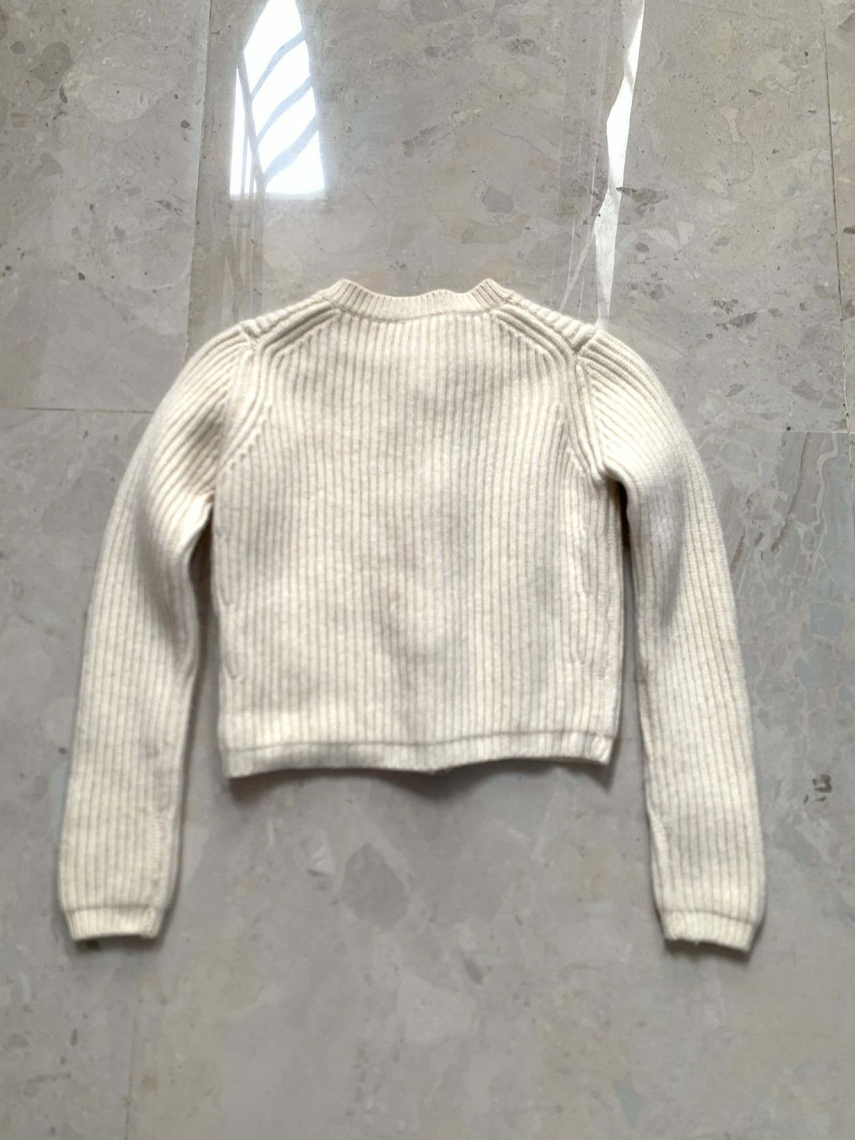 Miu Miu Miu Miu Wool Croptop Long Sleeve Shirt "Jewel Button" Size XS / US 0-2 / IT 36-38 - 8 Thumbnail