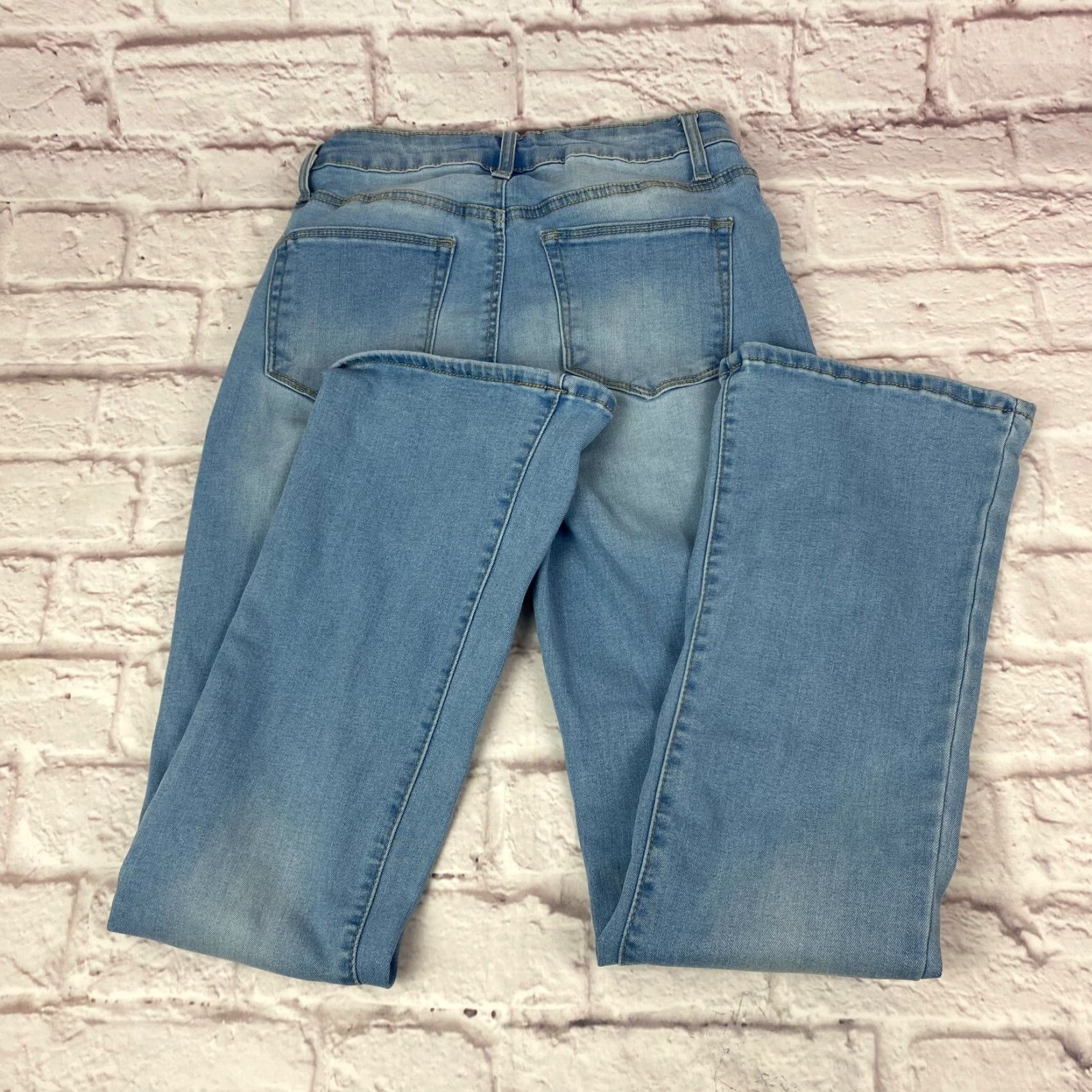Denime Wax Jeans Womens Size 7 Blue Mid Rise Bootcut Stretch Denim Size 28" / US 6 / IT 42 - 2 Thumbnail