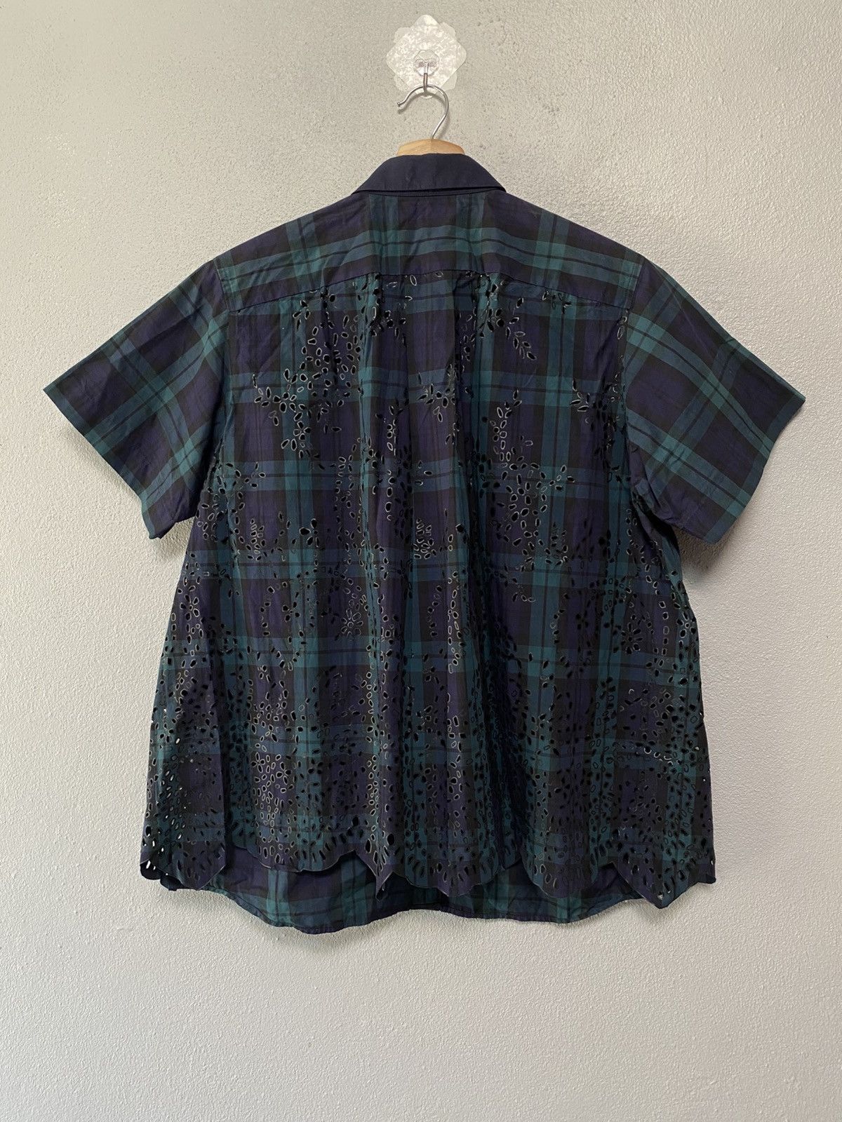 Sacai Sacai tartan short shirts button ups Size US M / EU 48-50 / 2 - 1 Thumbnail