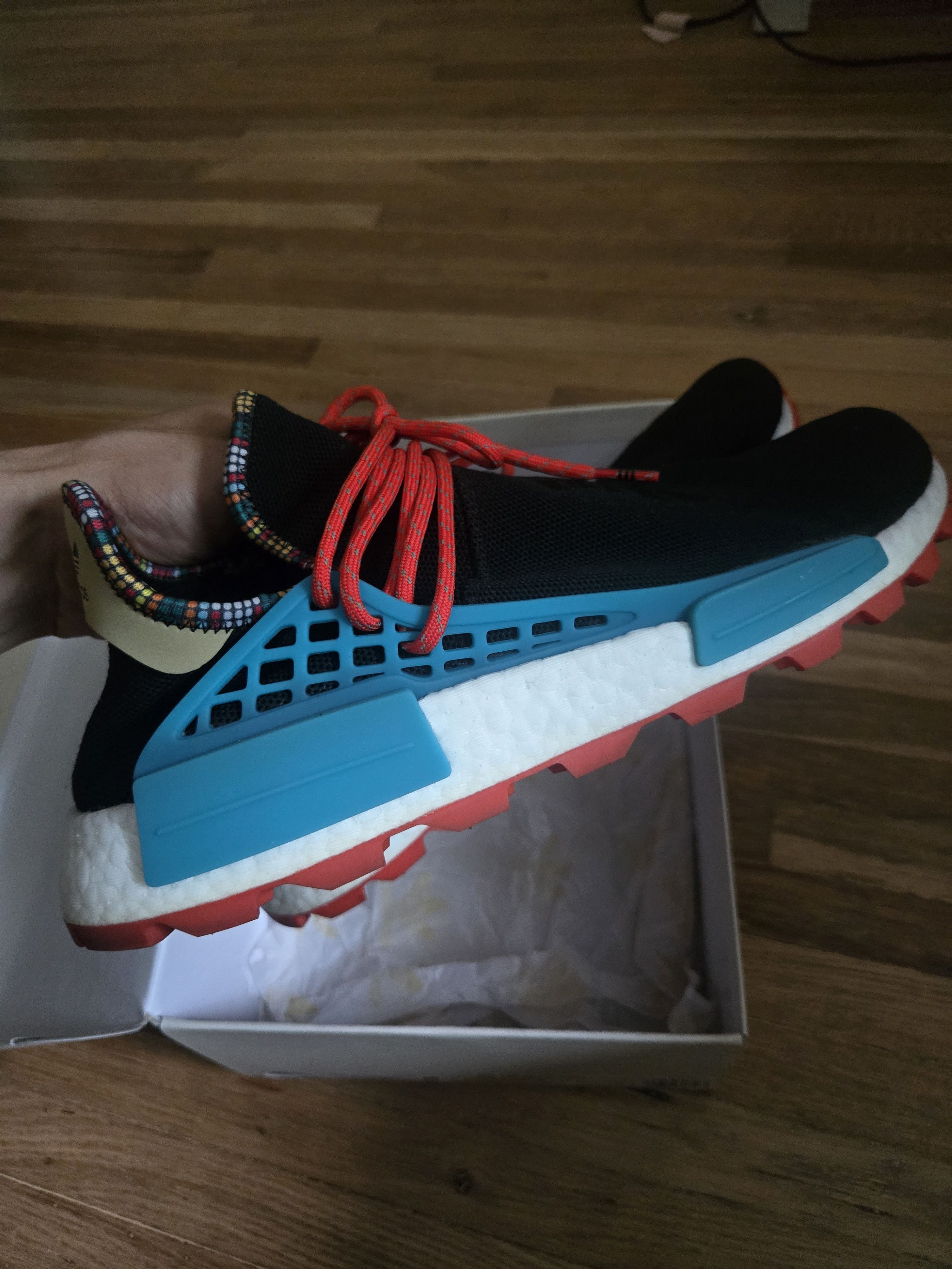Adidas × Pharrell Pharrell NMD Hu Pack Black Size US 10.5 / EU 43-44 - 4 Thumbnail