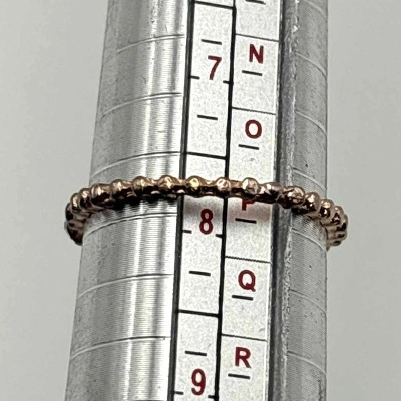 Other Rose Gold 3 Tier Crystal Ring Size ONE SIZE - 4 Thumbnail