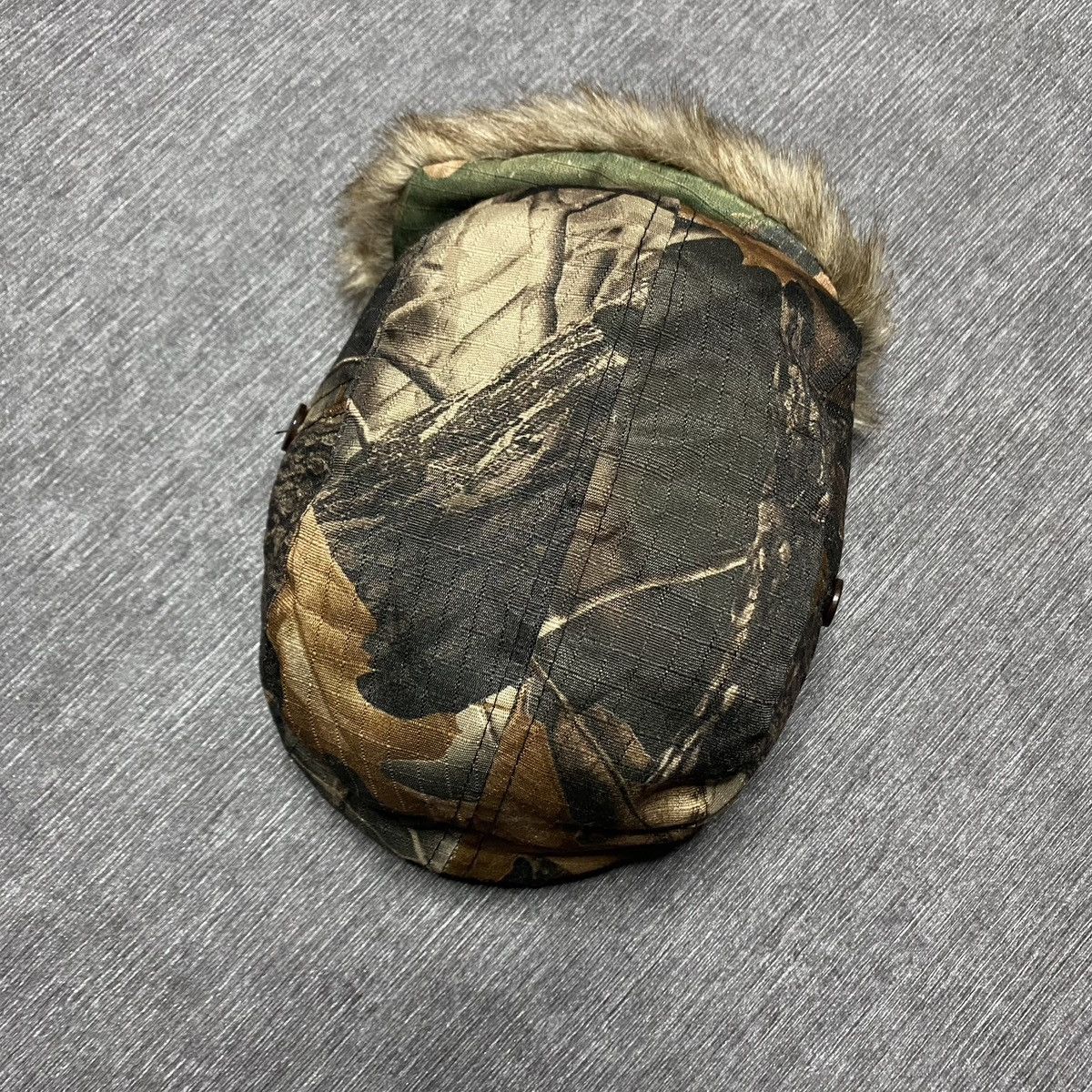 Japanese Brand × Vintage Crazy Y2K RealTree camo Mohair Fuzzi Hat Ushanka Size ONE SIZE - 9 Thumbnail