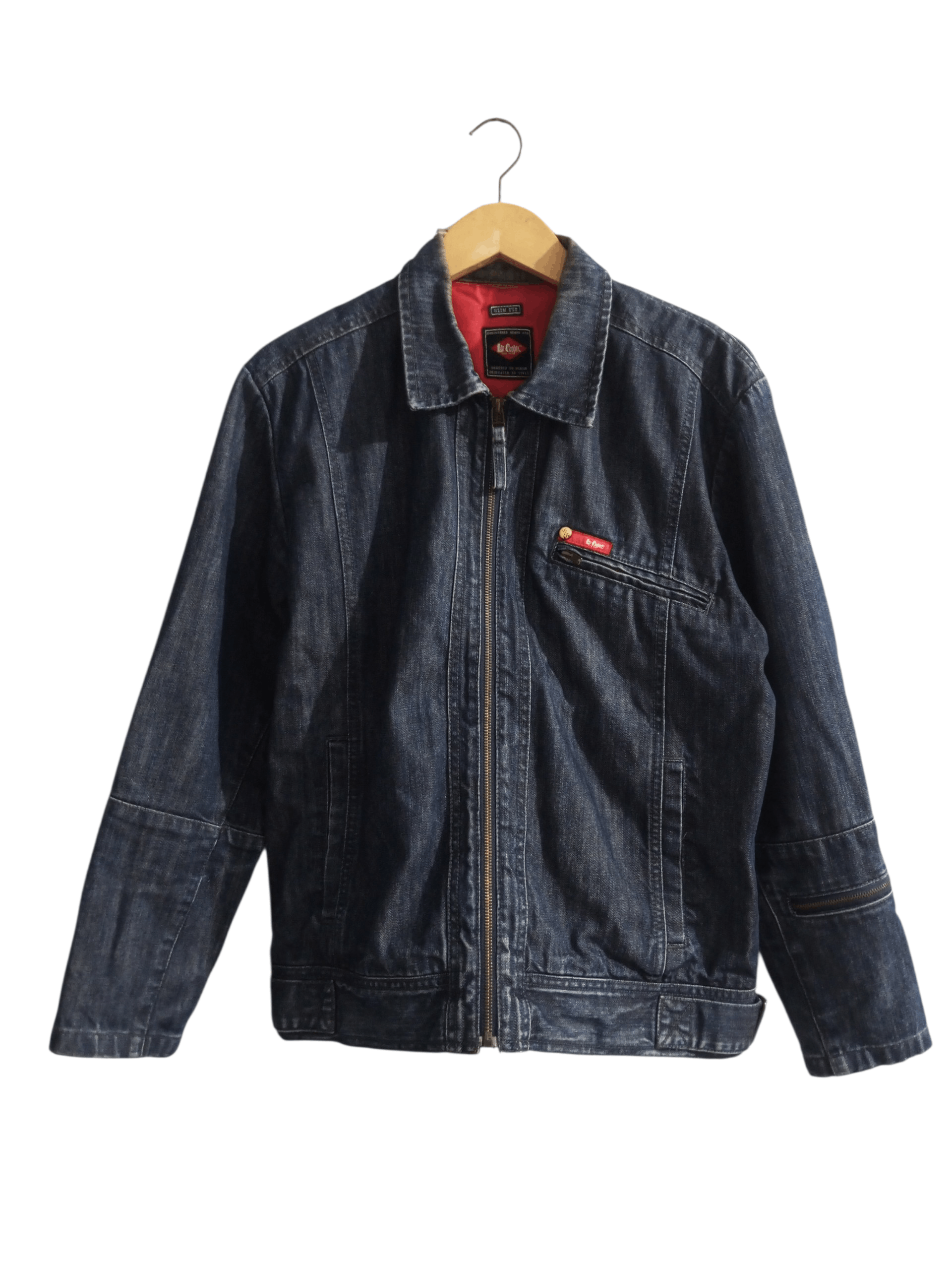 Cooper Vintage Lee Cooper multi zipper distressed denim jacket Size US M / EU 48-50 / 2 - 1 Thumbnail