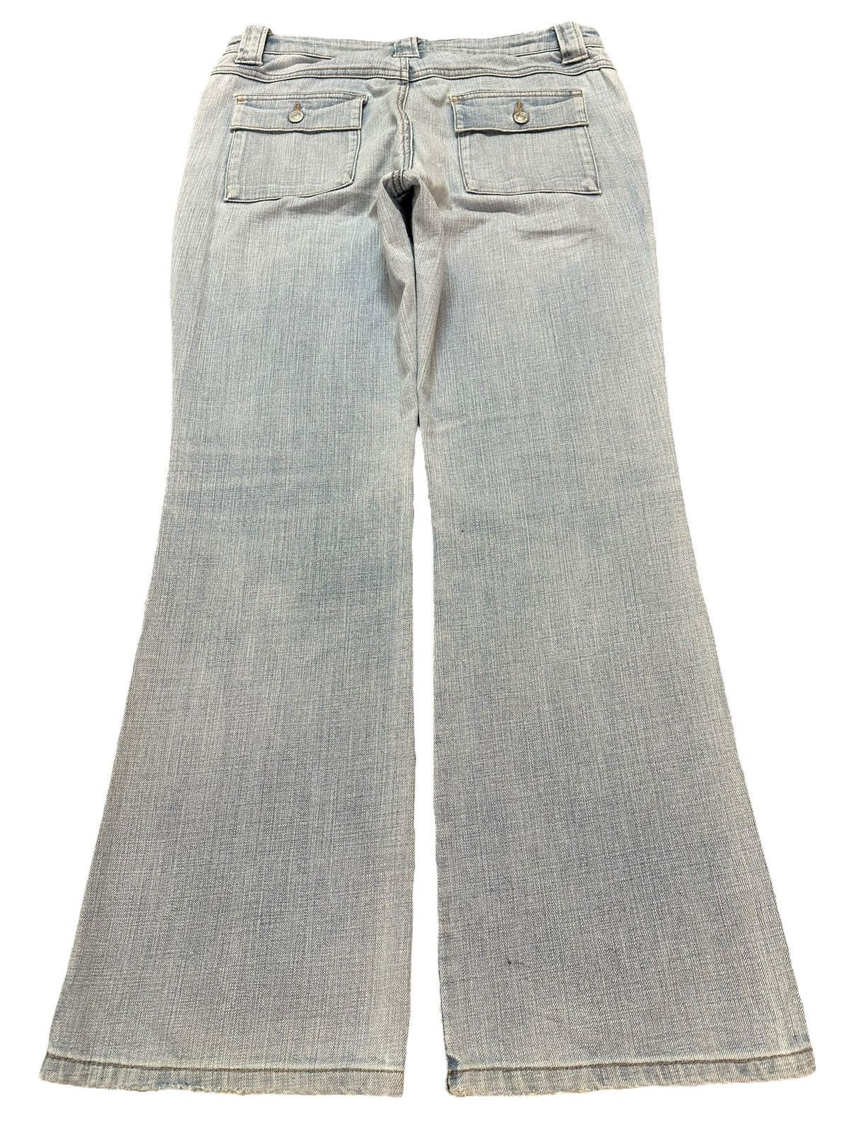 Vintage Japanese Brand Bush Pants Faded Wash Wide Leg Jeans