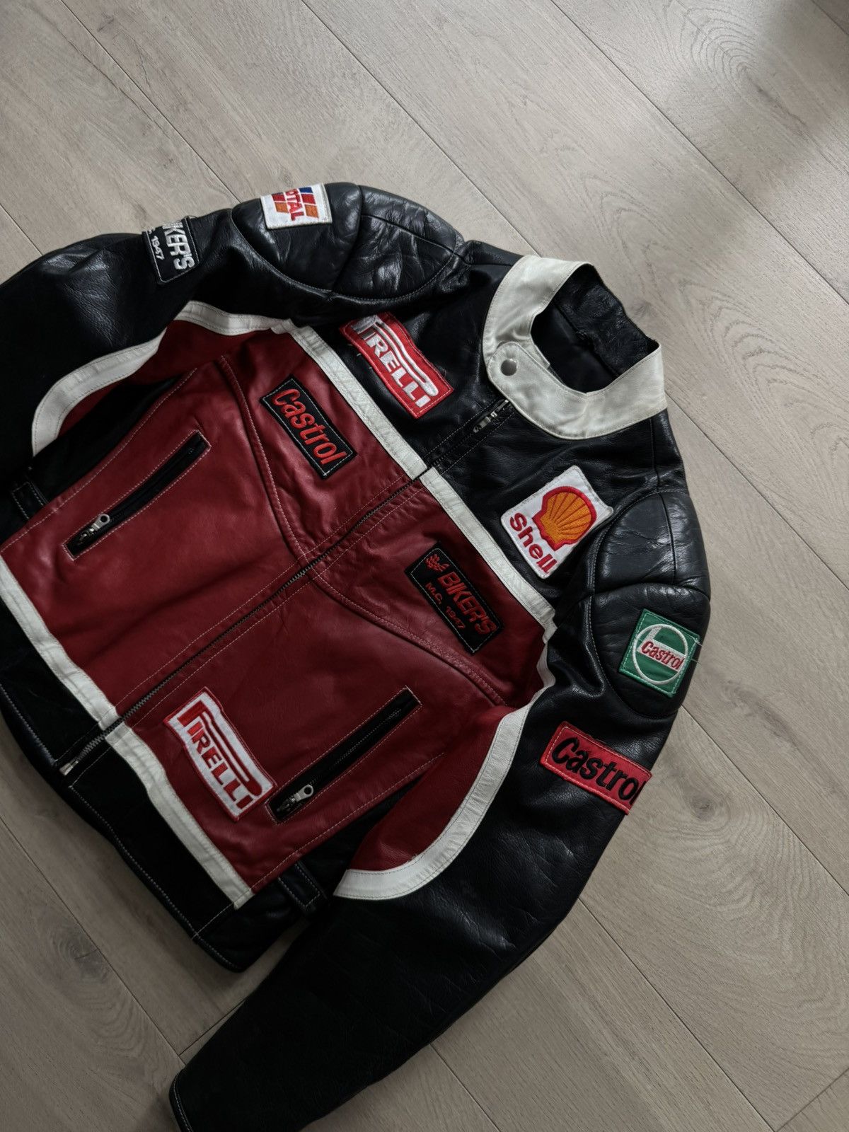 Vintage RACING MOTO JACKET LEATHER vintage Size US M / EU 48-50 / 2 - 3 Thumbnail