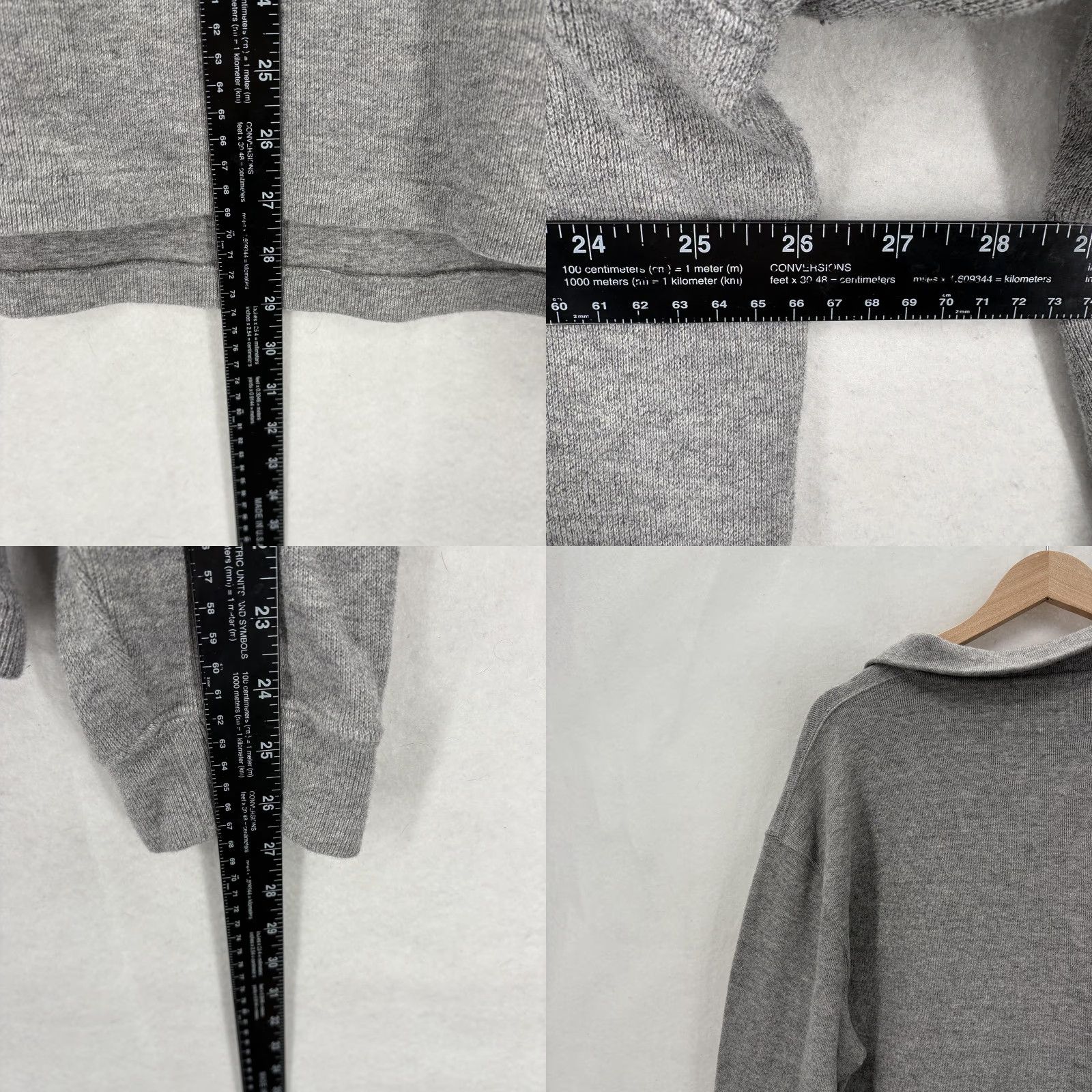 Polo Ralph Lauren Polo Ralph Lauren Sweater Shirt Mens XL Gray Cotton 1/2 Zip Collared Pullover Preppy Size US XL / EU 56 / 4 - 8 Thumbnail