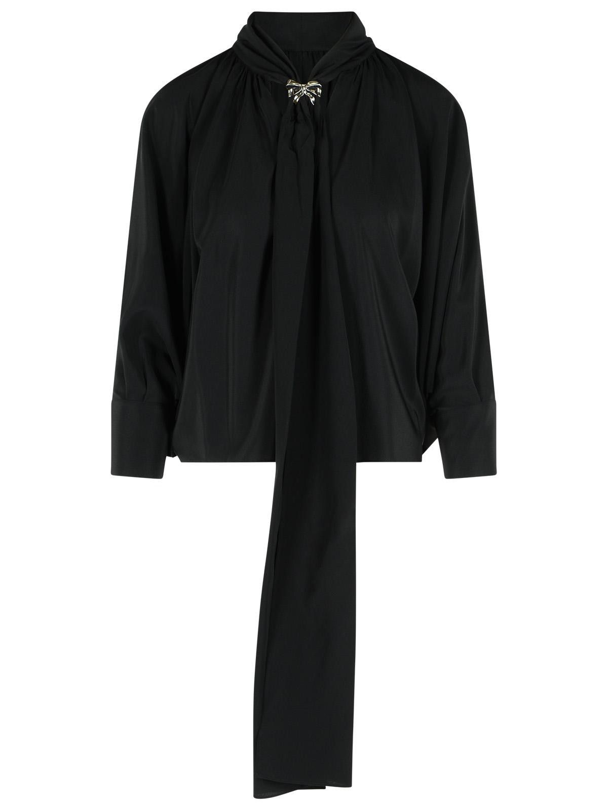 MAX MARA 'Leonida' Black Silk Shirt