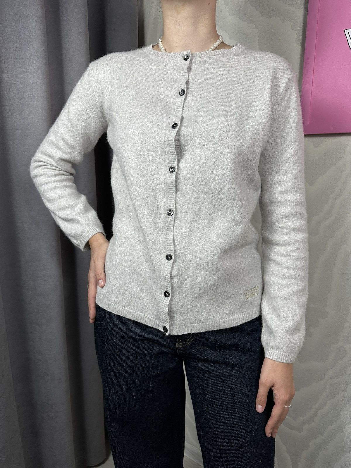 Cavalli Class Cavalli Class Knitted Cardigan Size XL / US 12-14 / IT 48-50 - 2 Thumbnail