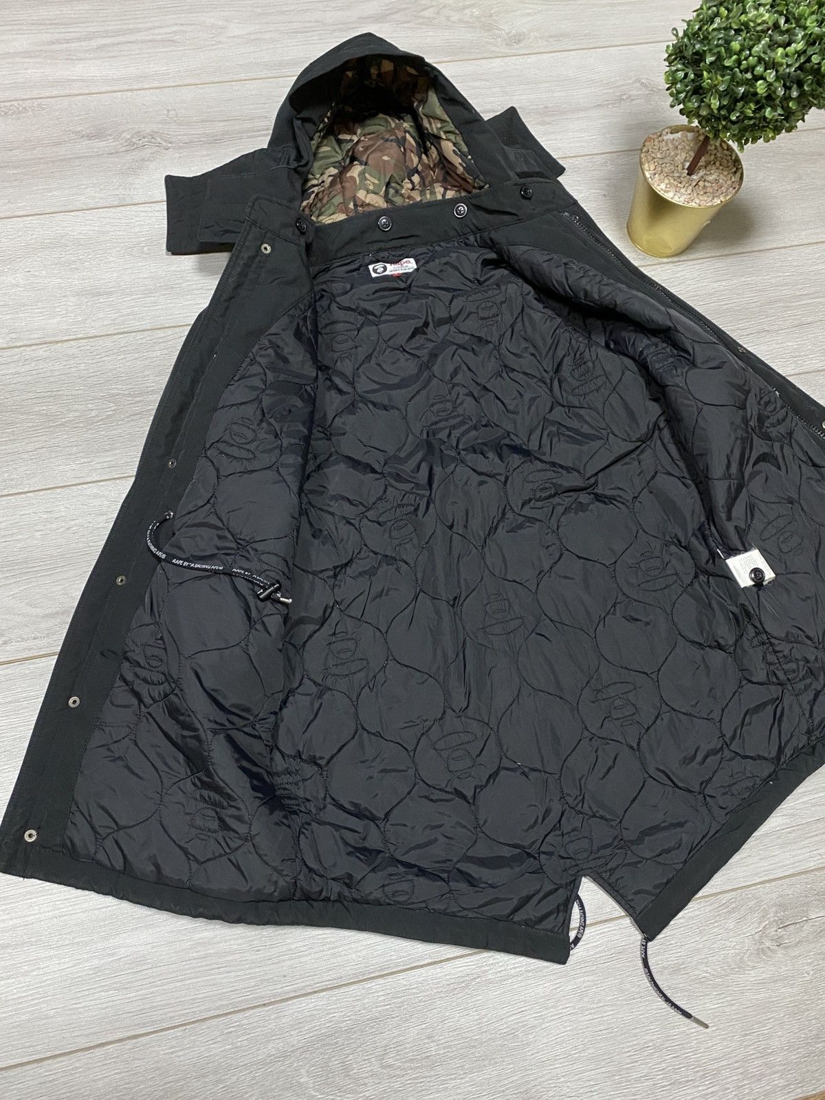 Aape Aape by Bape ninja parka mask big logo jacket Japan Size US S / EU 44-46 / 1 - 12 Thumbnail