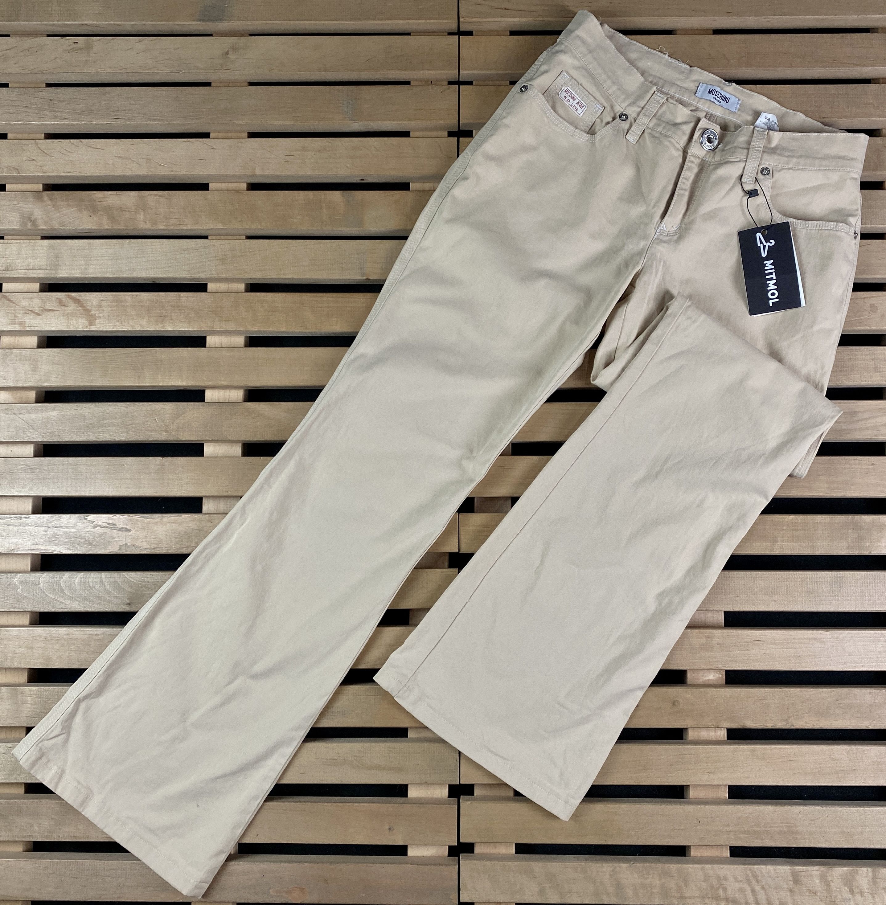 Moschino Women’s Classic Pants Moschino Size 28 Beige Size 28" / US 6 / IT 42 - 1 Thumbnail