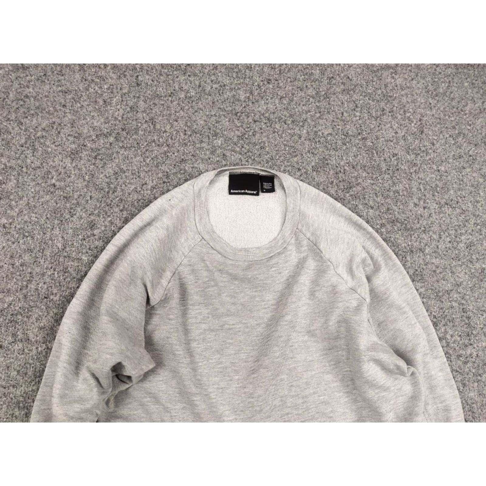 American Apparel American Apparel Vintage Sweatshirt Gray Crew Neck S Mens Gray Cotton Fleece USA 60 cm 70 cm 54 cm Pullover Crew Neck Sweatshirt Size US S / EU 44-46 / 1 - 4 Thumbnail
