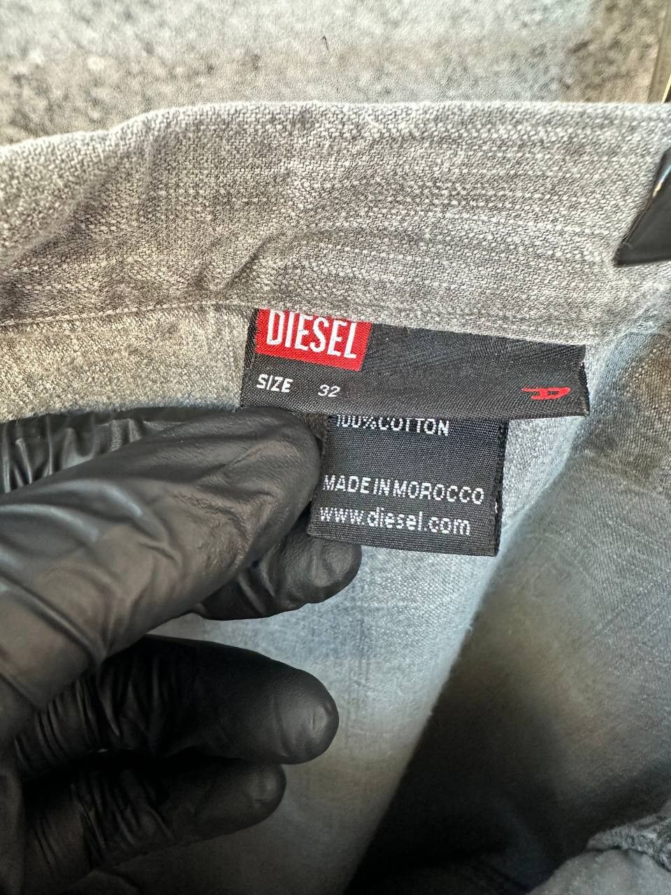 Diesel × Vintage Diesel Relaxed Fit Washed Grey Pants Belt Detail Vintage Size US 32 / EU 48 - 15 Thumbnail