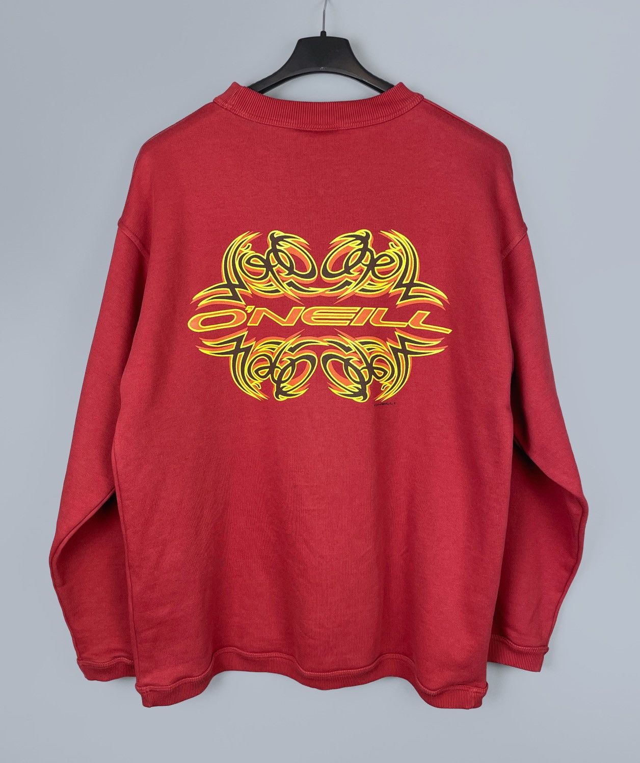 O'Neill Vintage O'NEILL Tribal Big Logo Red Oversized Sweatshirt Size US M / EU 48-50 / 2 - 1 Thumbnail