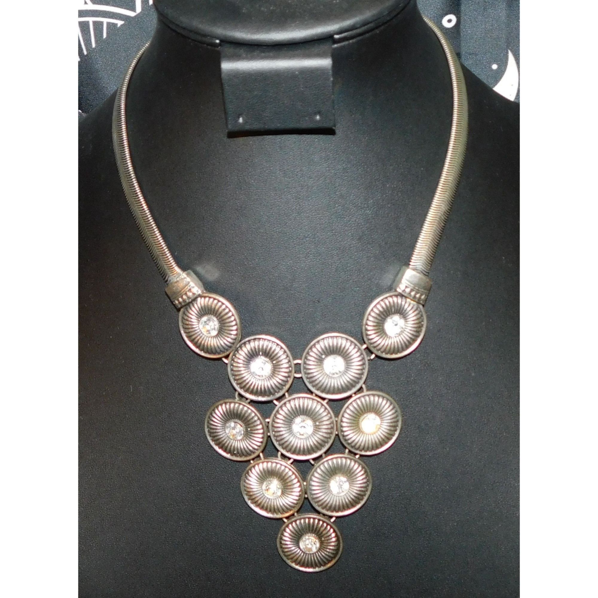 Other Space Age Brutalist Gemmed Statement Necklace Size ONE SIZE - 1 Thumbnail