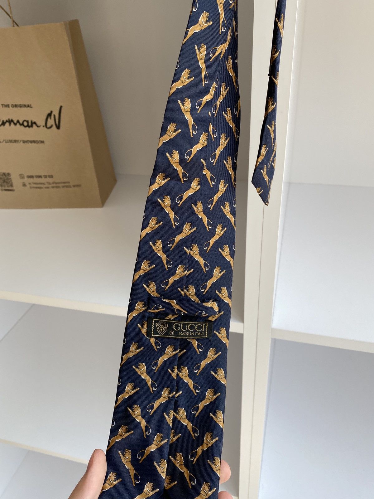 Gucci × Vintage Vintage Rare Gucci Tie Size ONE SIZE - 5 Thumbnail