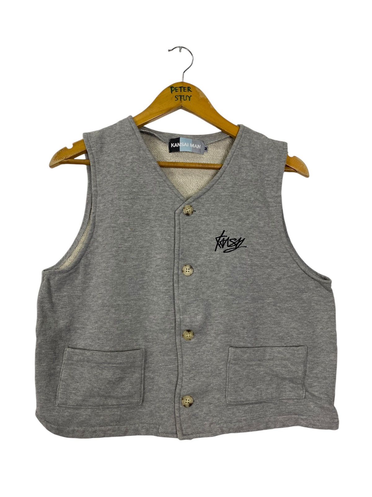 Designer × Kansai Yamamoto × Vintage Vintage Kansai Man sweat vest Size US M / EU 48-50 / 2 - 1 Thumbnail