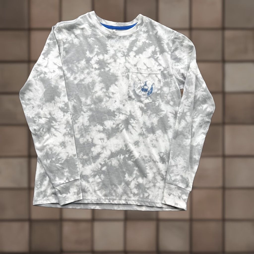 Chubbies Chubbies Shirt Mens Small Gray Tie Dye Long Sleeve Pocket Crewneck Graphic Size US S / EU 44-46 / 1 - 1 Thumbnail