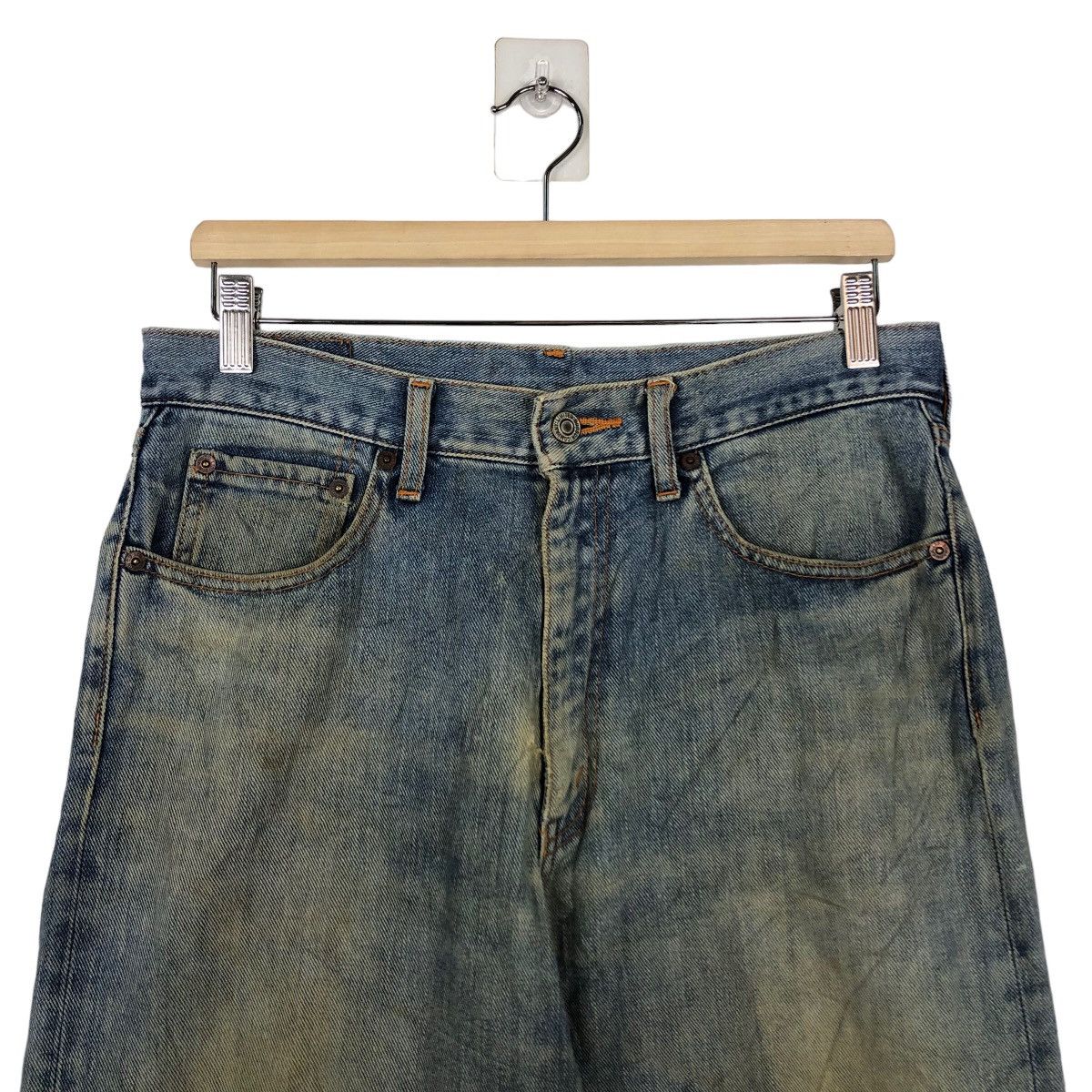 Japanese Brand 🔥90’s Vintage Distressed Denim Jeans Bobson USA Made Size US 32 / EU 48 - 3 Thumbnail