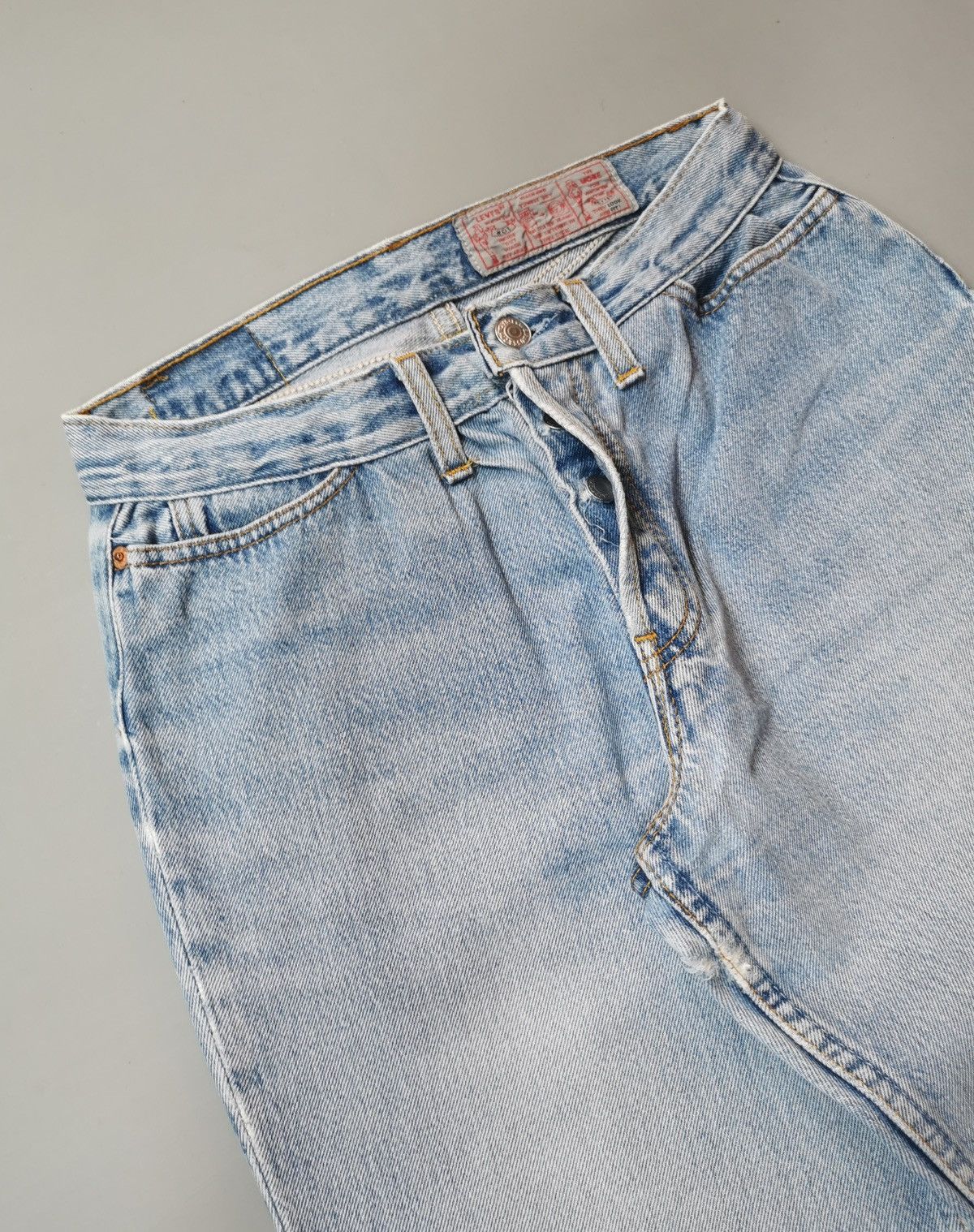Levi's Curvy fit Made in UK 90s Vintage Levis 901 Jeans Women Size 27" / US 4 / IT 40 - 7 Thumbnail