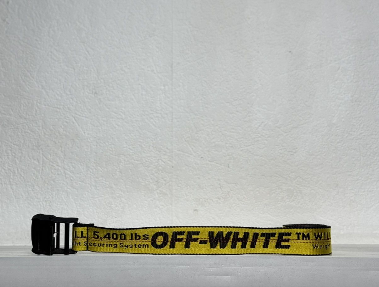 Off-White Luxury Monogram Yellow Belt Made In Italy