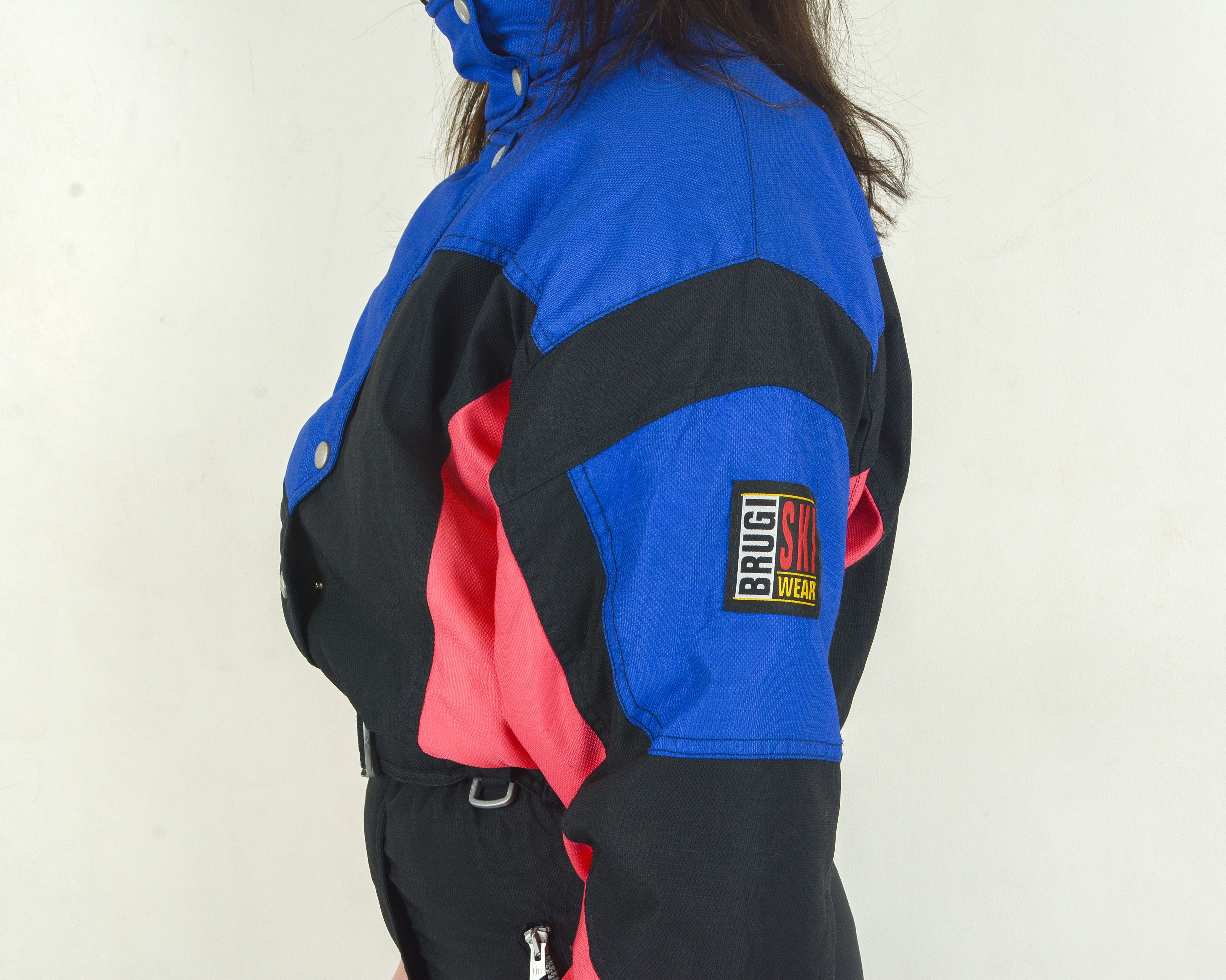 Vintage BRUGI Ski Wear y2k Snow Suit Women S Jumpsuit Skisuit Size 27" / US 4 / IT 40 - 6 Thumbnail