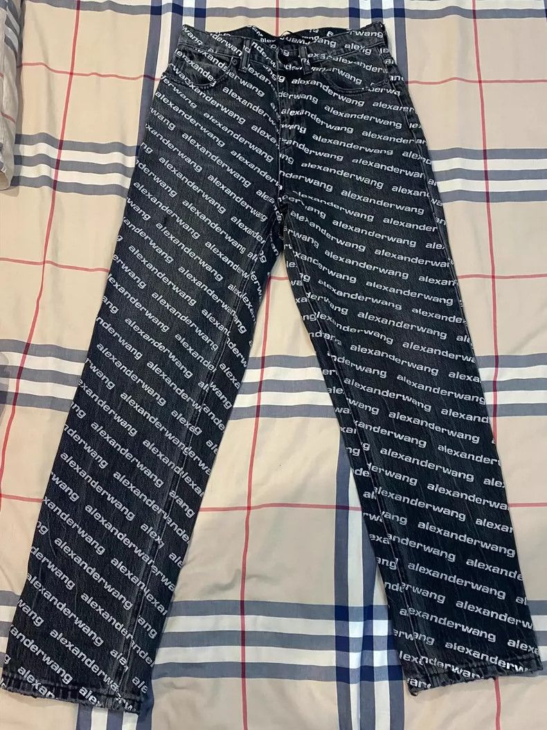 Alexander Wang Alexander Wang Logo Printed Jeans Size 26" / US 2 / IT 38 - 1 Thumbnail
