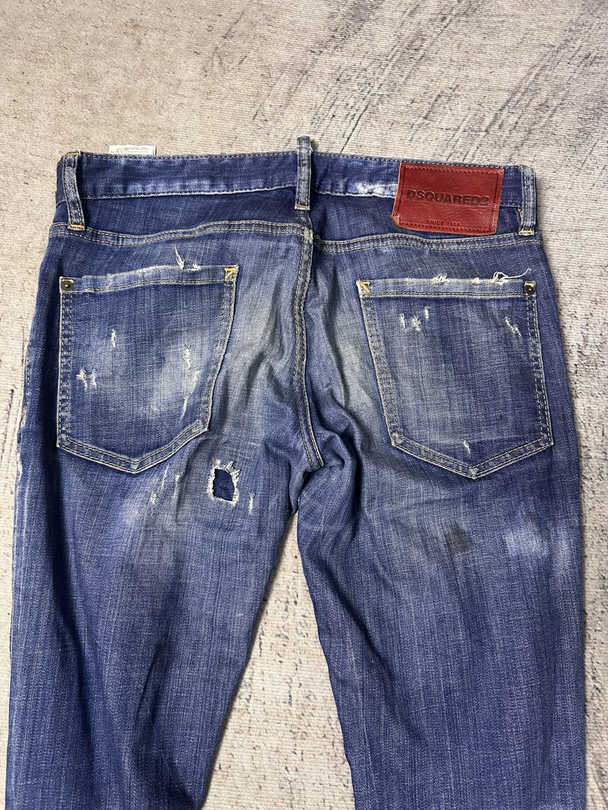 Dsquared2 Dsquared2 Distressed Paint Splatter Denim Size US 33 - 10 Thumbnail