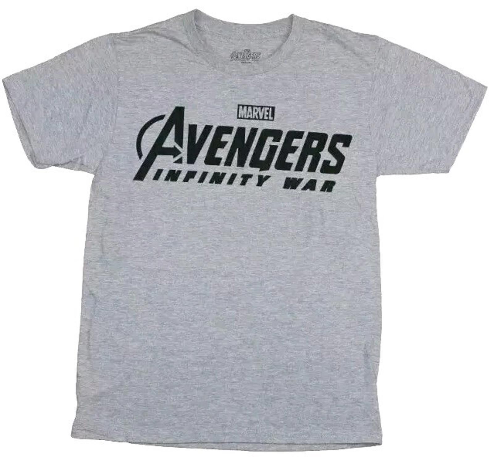 Mad Engine Avengers T-Shirt Infinity War Simple Word Logo Gray 2XL 2X Size US XXL / EU 58 / 5 - 1 Thumbnail