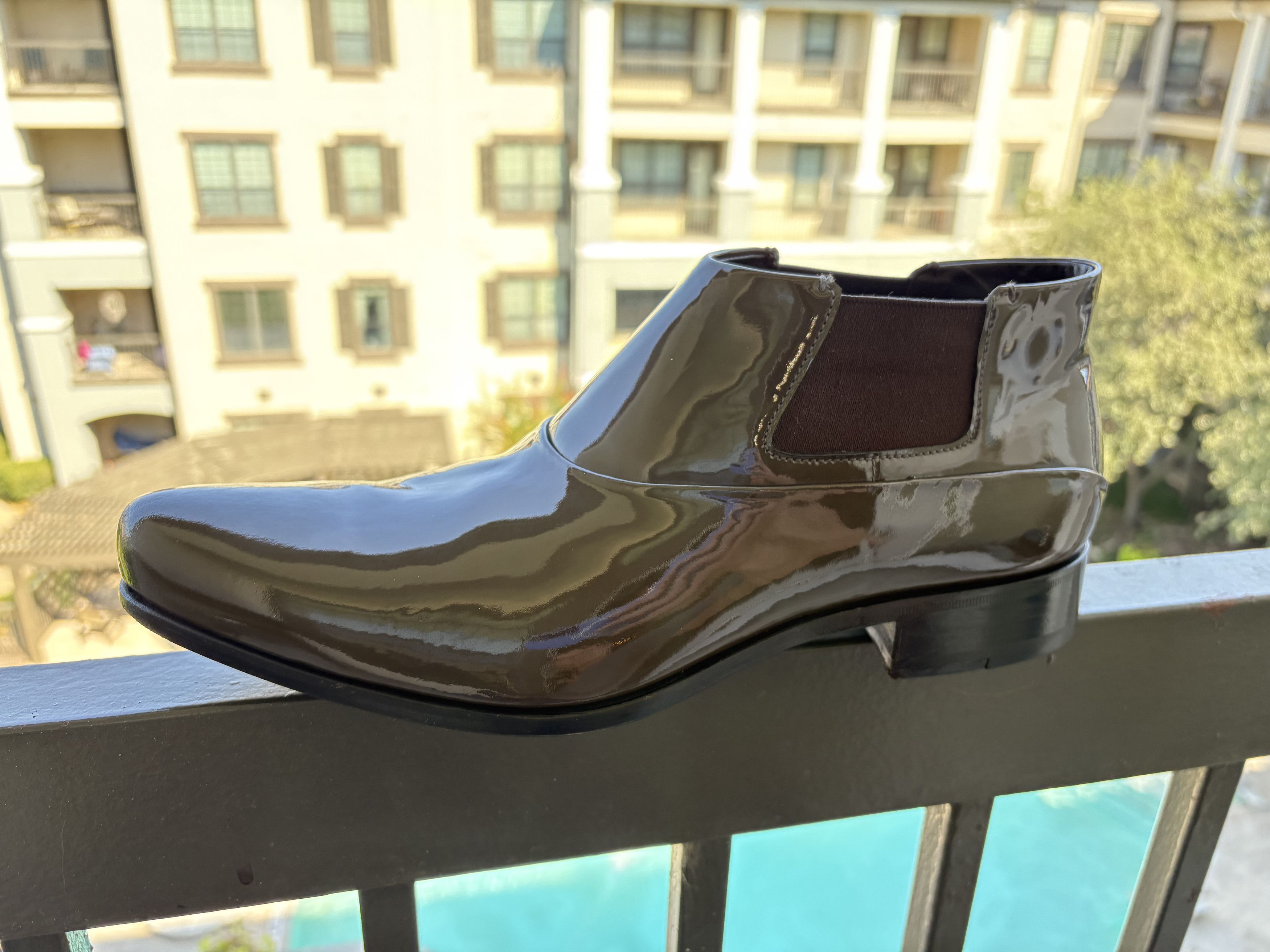 Patent Leather Ankle Boot