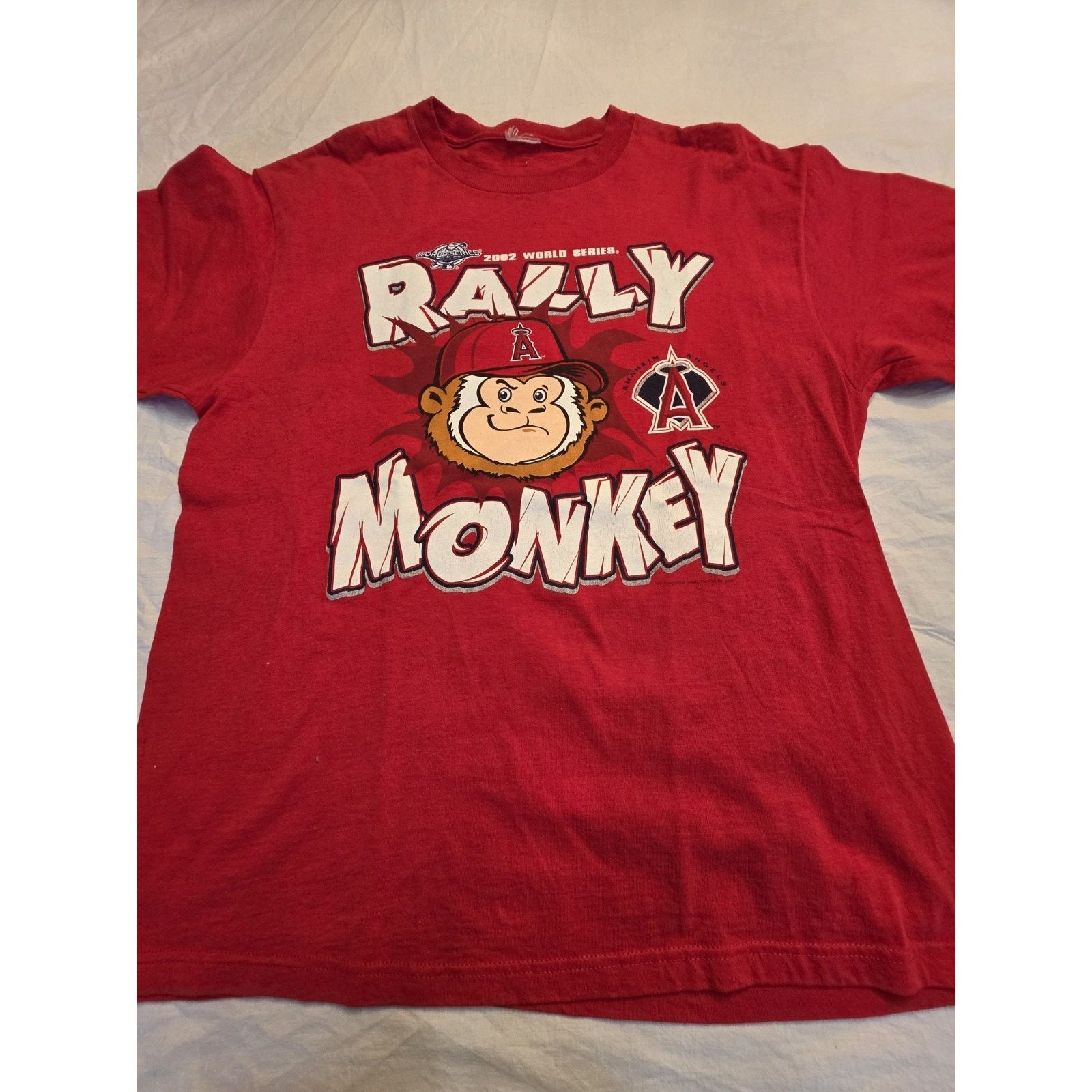 Other Vintage Anaheim Angels Rally Monkey World Series Baseball Size 42 - 1 Thumbnail