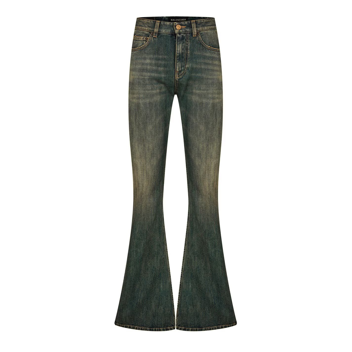 Balenciaga o1g2r1mq0226 Bootcut Jeans In Blue Size US 28 / EU 44 - 1 Thumbnail
