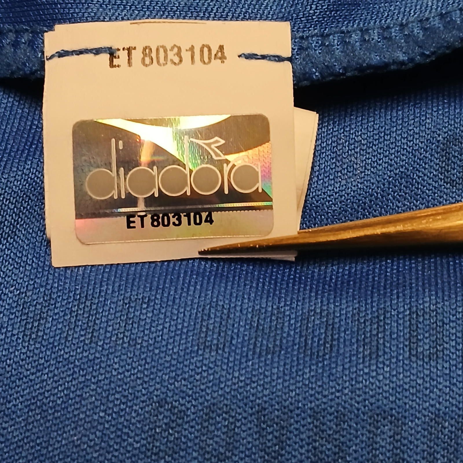 Diadora Diadora NJ Marathon Performance Tee M Blue Size ONE SIZE - 11 Thumbnail