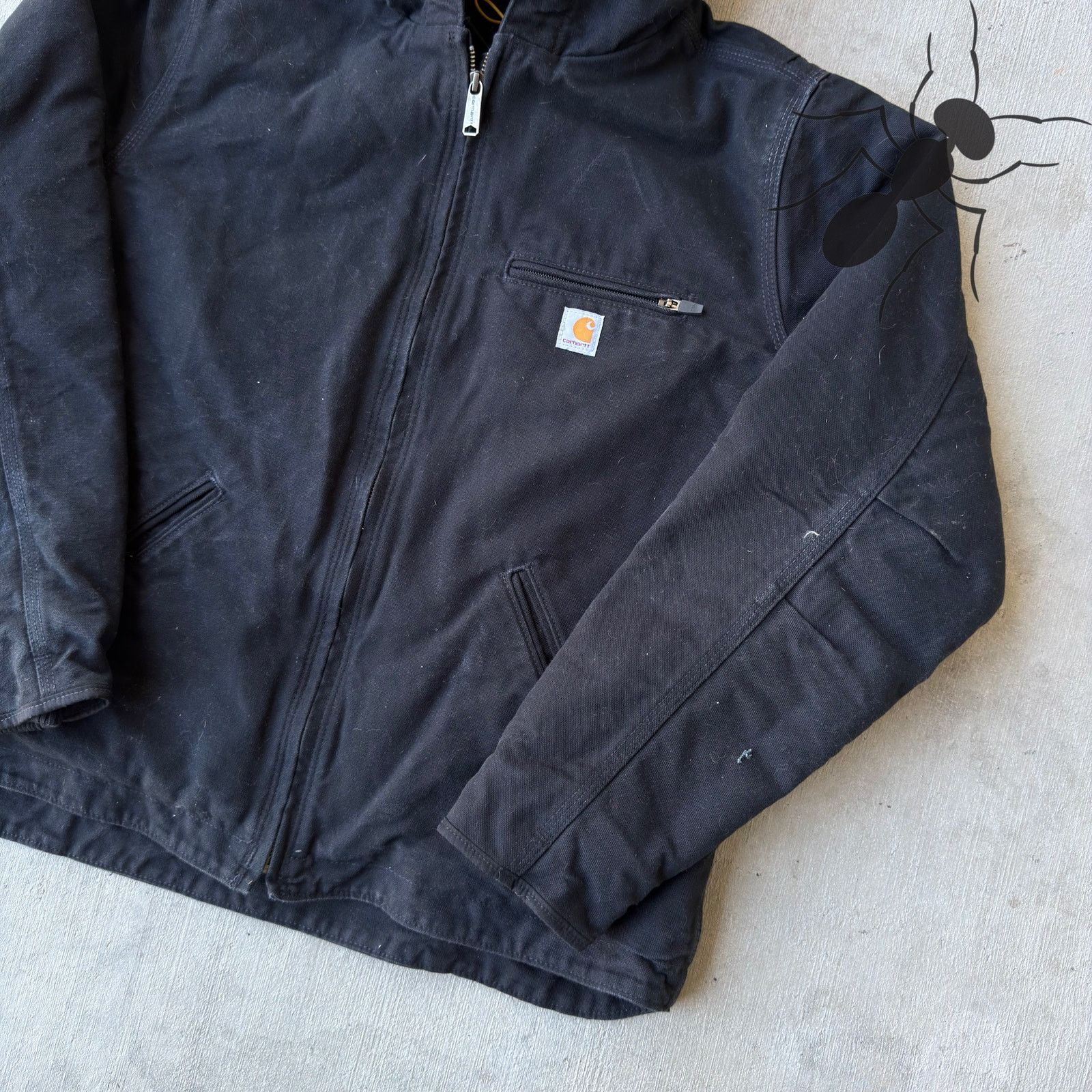Carhartt × Vintage Carhartt YOUTH black Sierra work wear jacket Size US L / EU 52-54 / 3 - 4 Thumbnail
