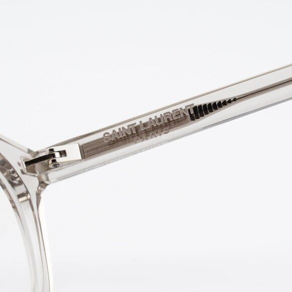 Saint Laurent Paris Saint Laurent SL471 004 Round Eyeglasses Transparent Beige Size ONE SIZE - 7 Thumbnail