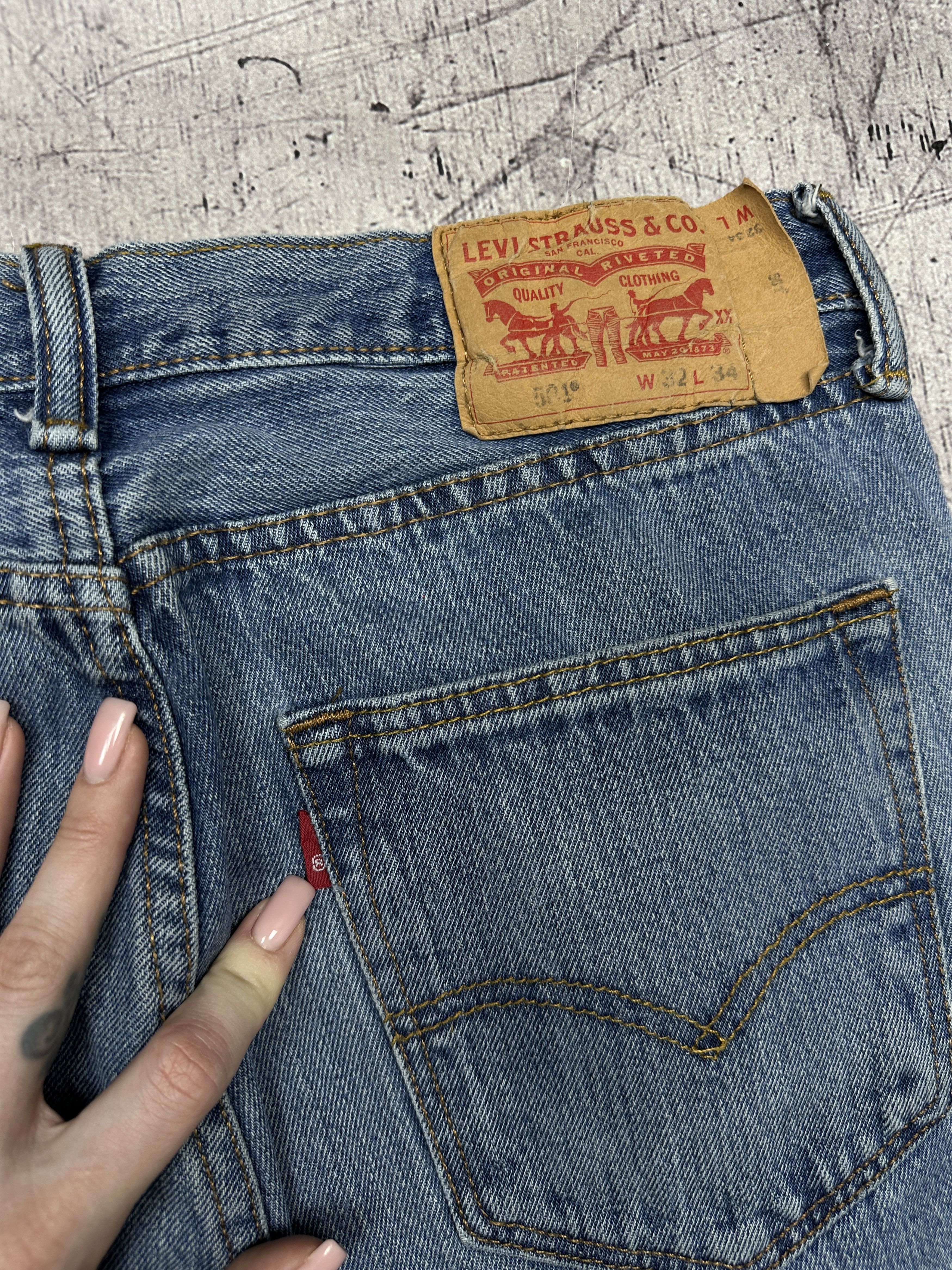 Levi's Levi's 501 Mens Denim Pants Jeans Size 32 x 34 Size US 32 / EU 48 - 3 Thumbnail