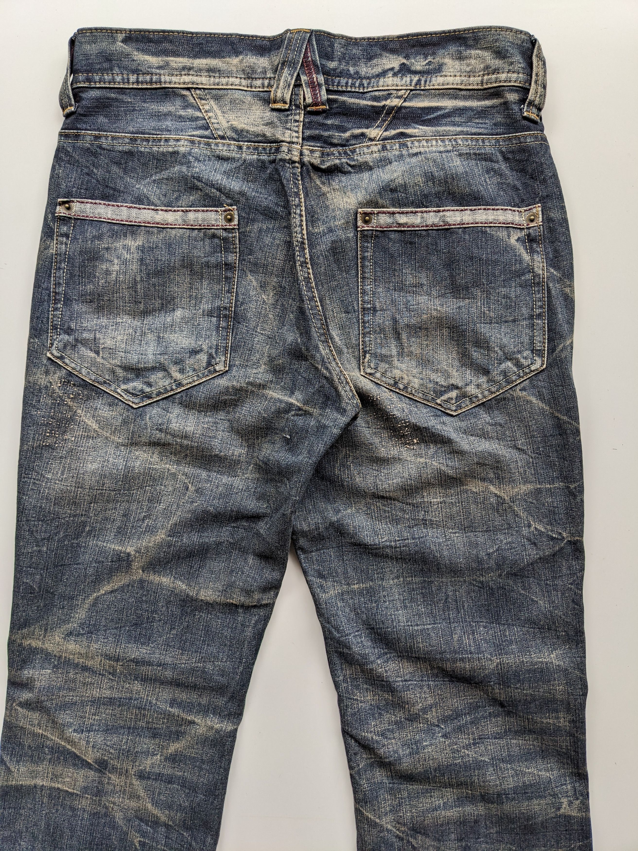 Japanese Brand × Jean Superubis clawmark electric faded jeans Size US 32 / EU 48 - 5 Thumbnail