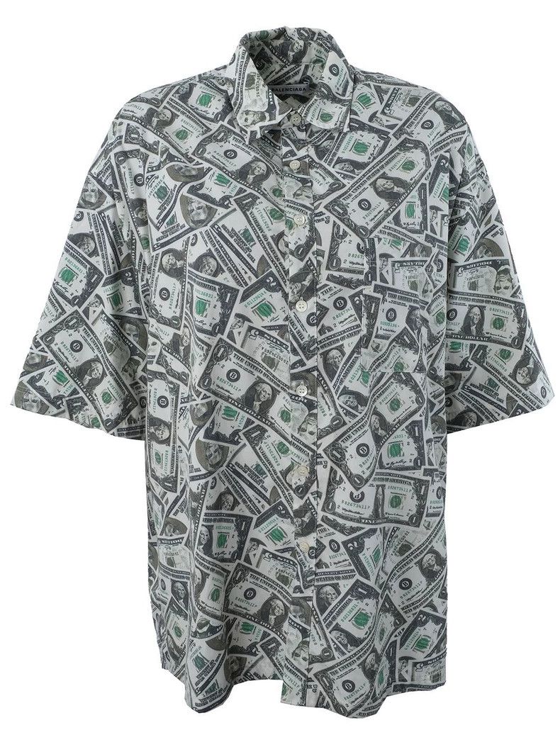 Balenciaga Balenciaga size 34 Dollar bill shirt Size XS / US 0-2 / IT 36-38 - 1 Thumbnail