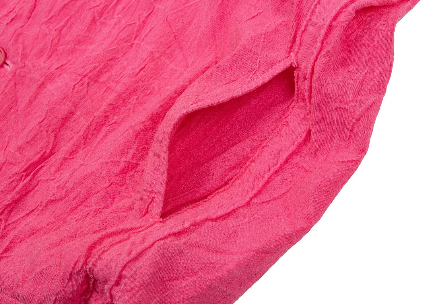 Issey Miyake Pink Pleated Tape Design Jacket in Good Condition Size US L / EU 52-54 / 3 - 13 Thumbnail