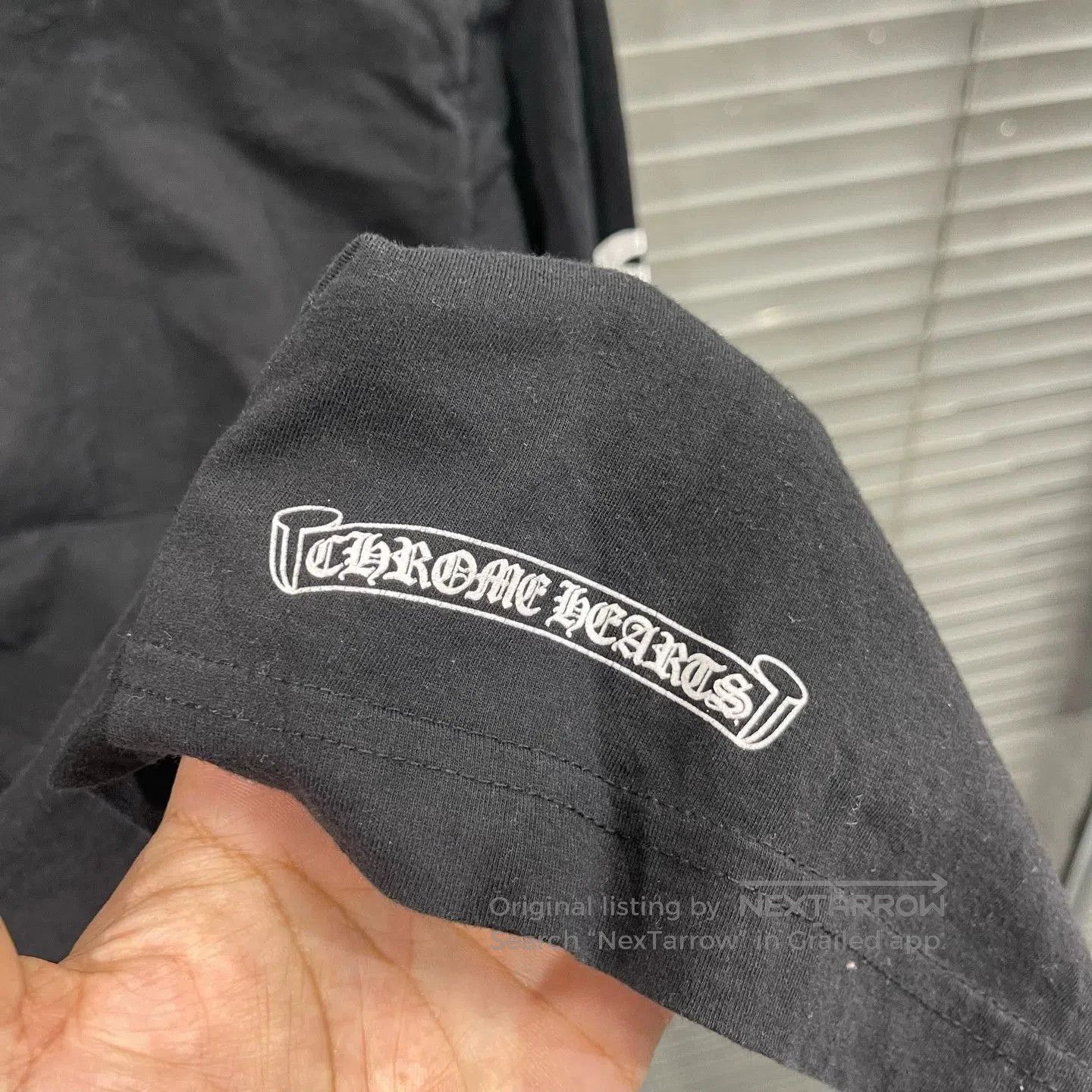 Chrome Hearts Black Long Sleeve Shirt with Text Details. Size US S / EU 44-46 / 1 - 5 Thumbnail
