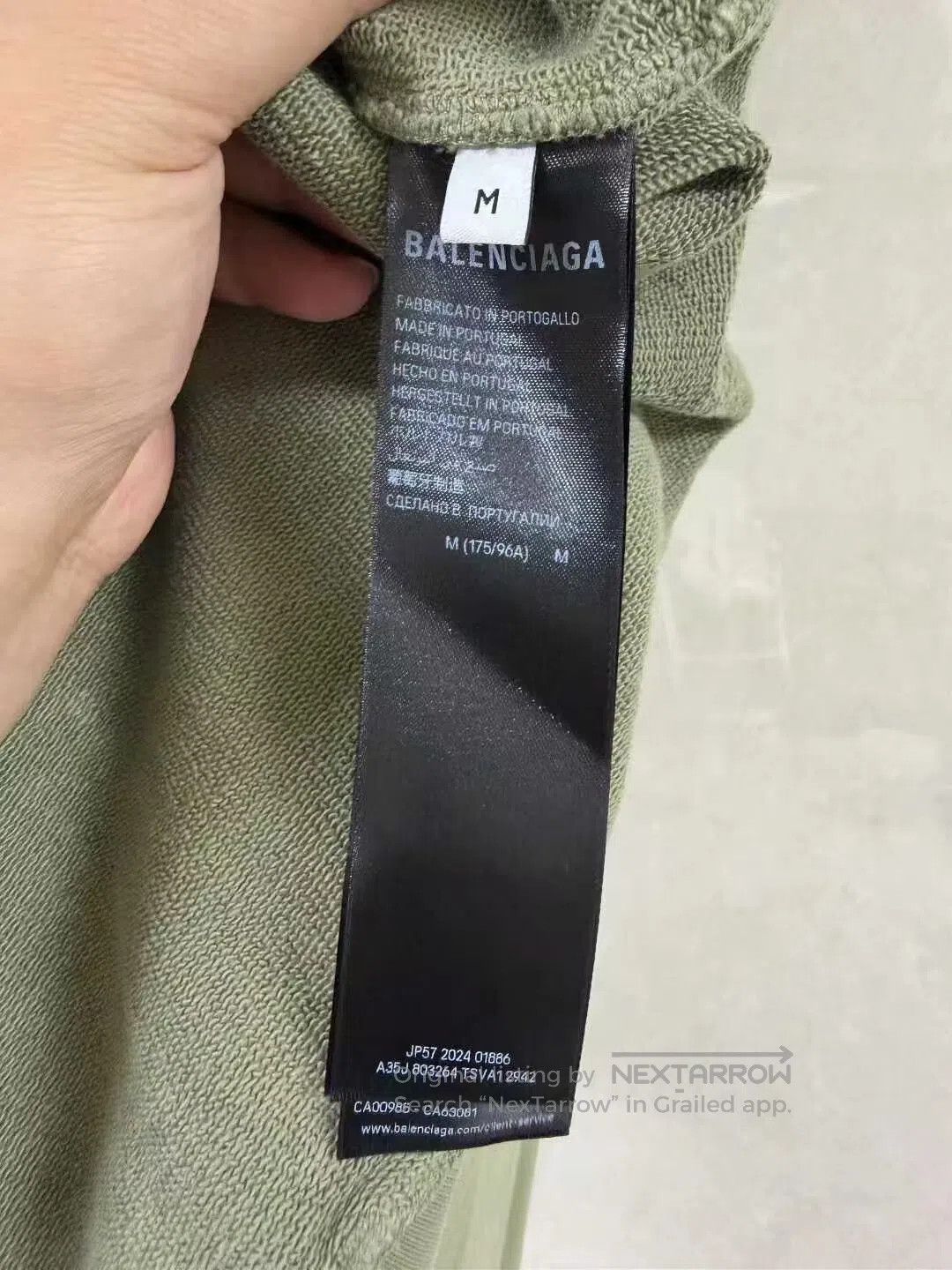 Balenciaga Balenciaga Solid color zipper hooded drop-shoulder long-sl Size US M / EU 48-50 / 2 - 4 Thumbnail