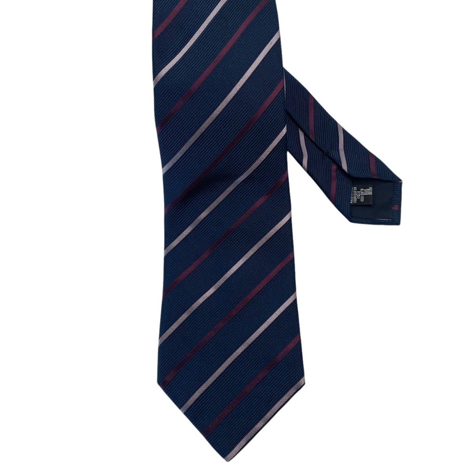 Giorgio Armani GIORGIO ARMANI Mens 100% Silk Tie Necktie Diagonal Stripe Size ONE SIZE - 1 Thumbnail