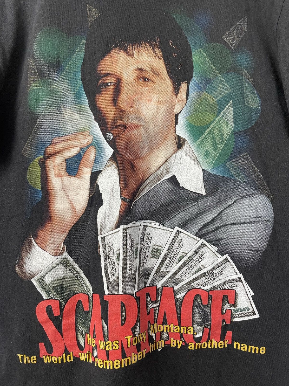 Vintage Scarface Vintage Gangsta Movie Rap Tee Tony Montana Rare Size US M / EU 48-50 / 2 - 2 Thumbnail